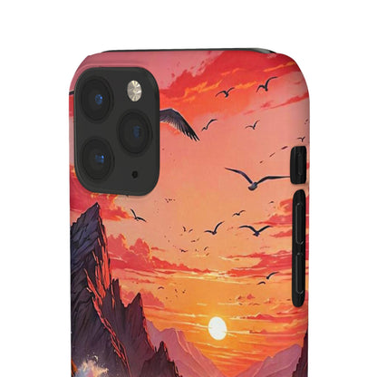 Seagull Sunset Art Snap Case - Colorwink