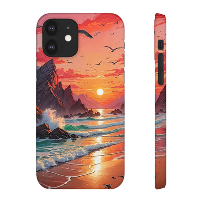 Seagull Sunset Art Snap Case - Colorwink