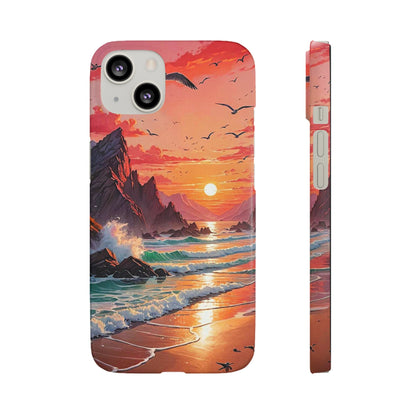 Seagull Sunset Art Snap Case - Colorwink