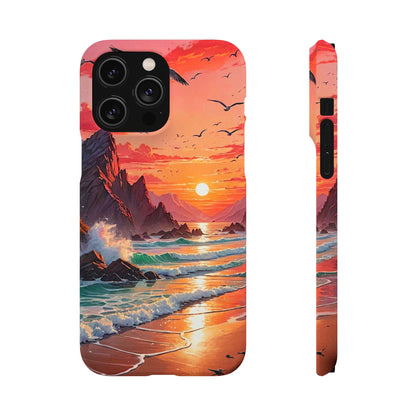 Seagull Sunset Art Snap Case - Colorwink