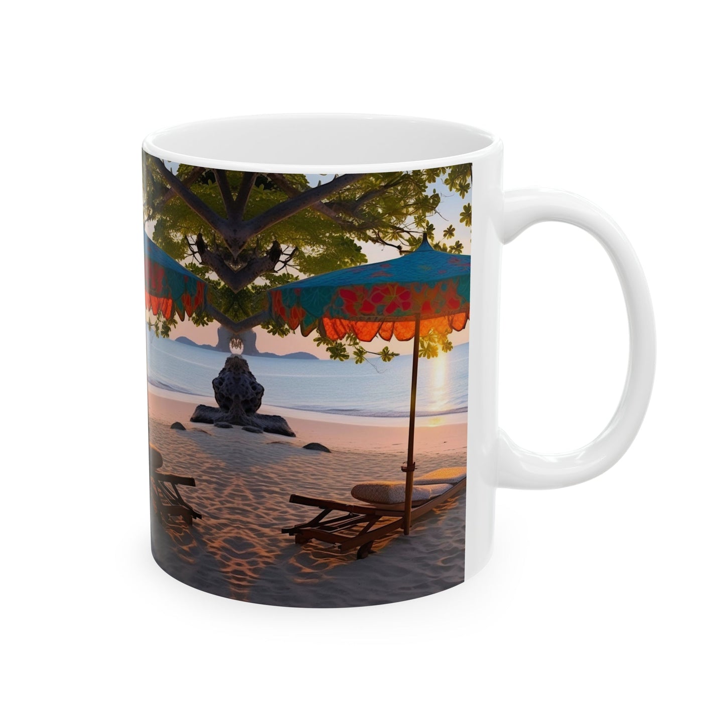 Serene Beach Coffee Mug - Colorwink