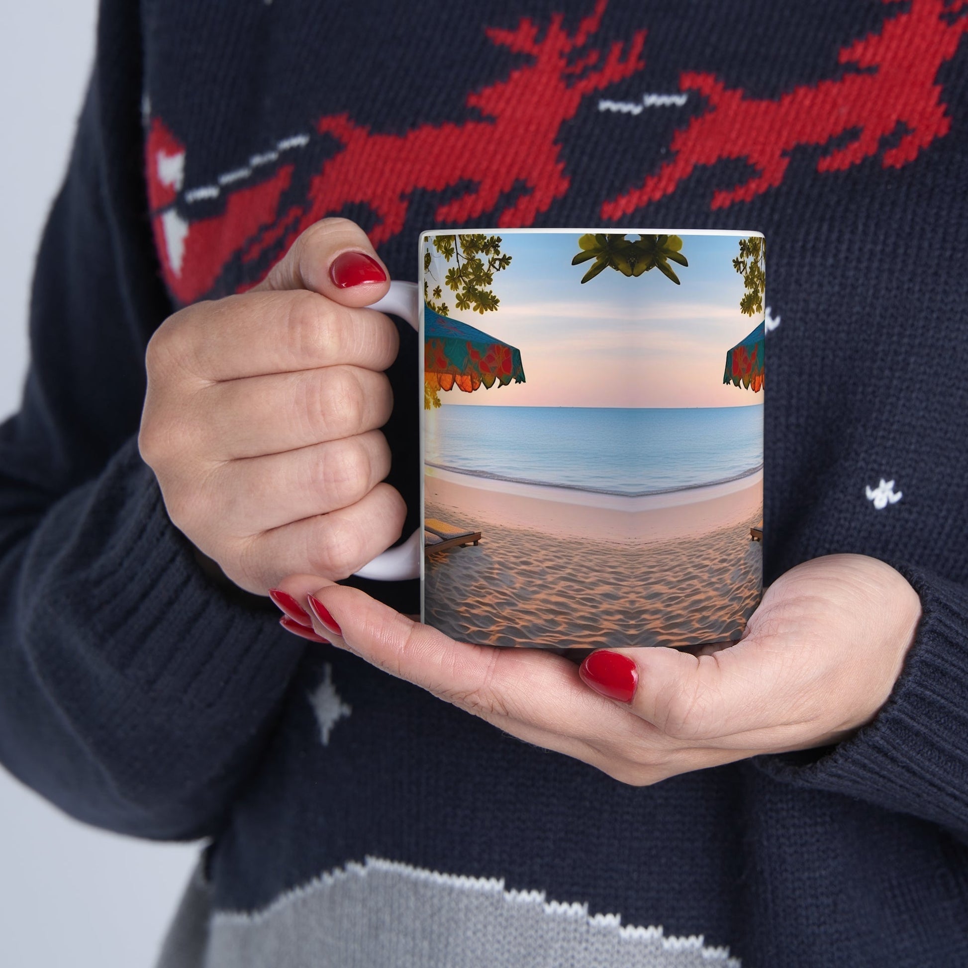 Serene Beach Coffee Mug - Colorwink