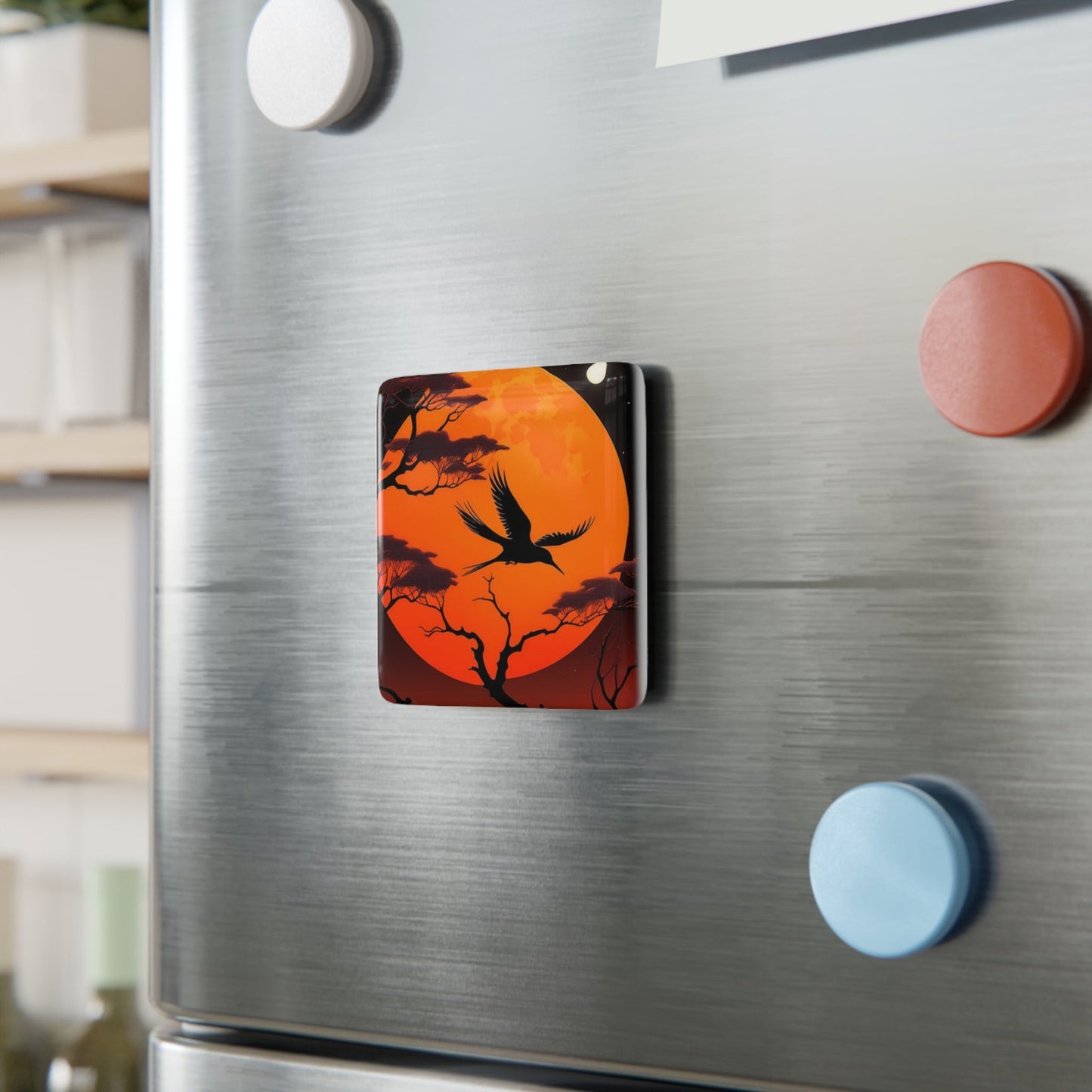 Setting Sun Fridge Magnet - Colorwink