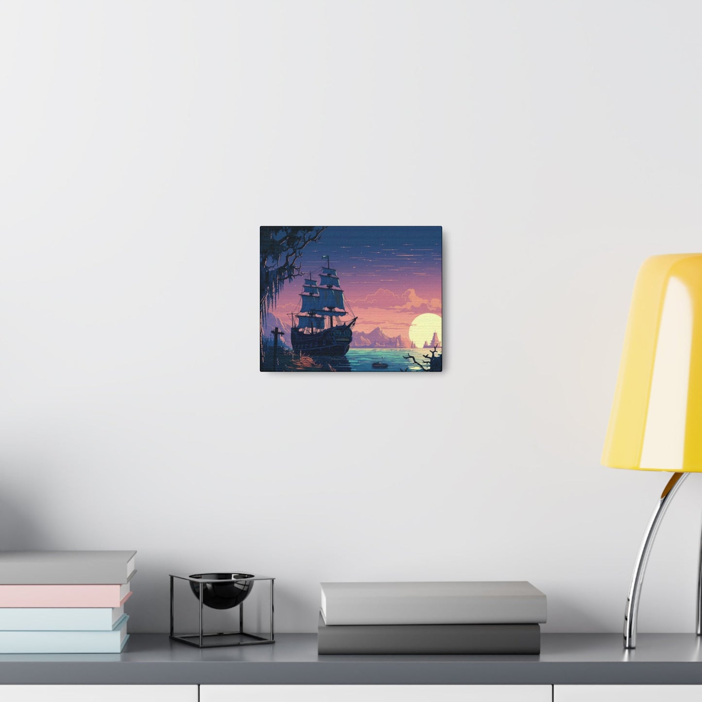 Ship Art Sky View Canvas - Colorwink