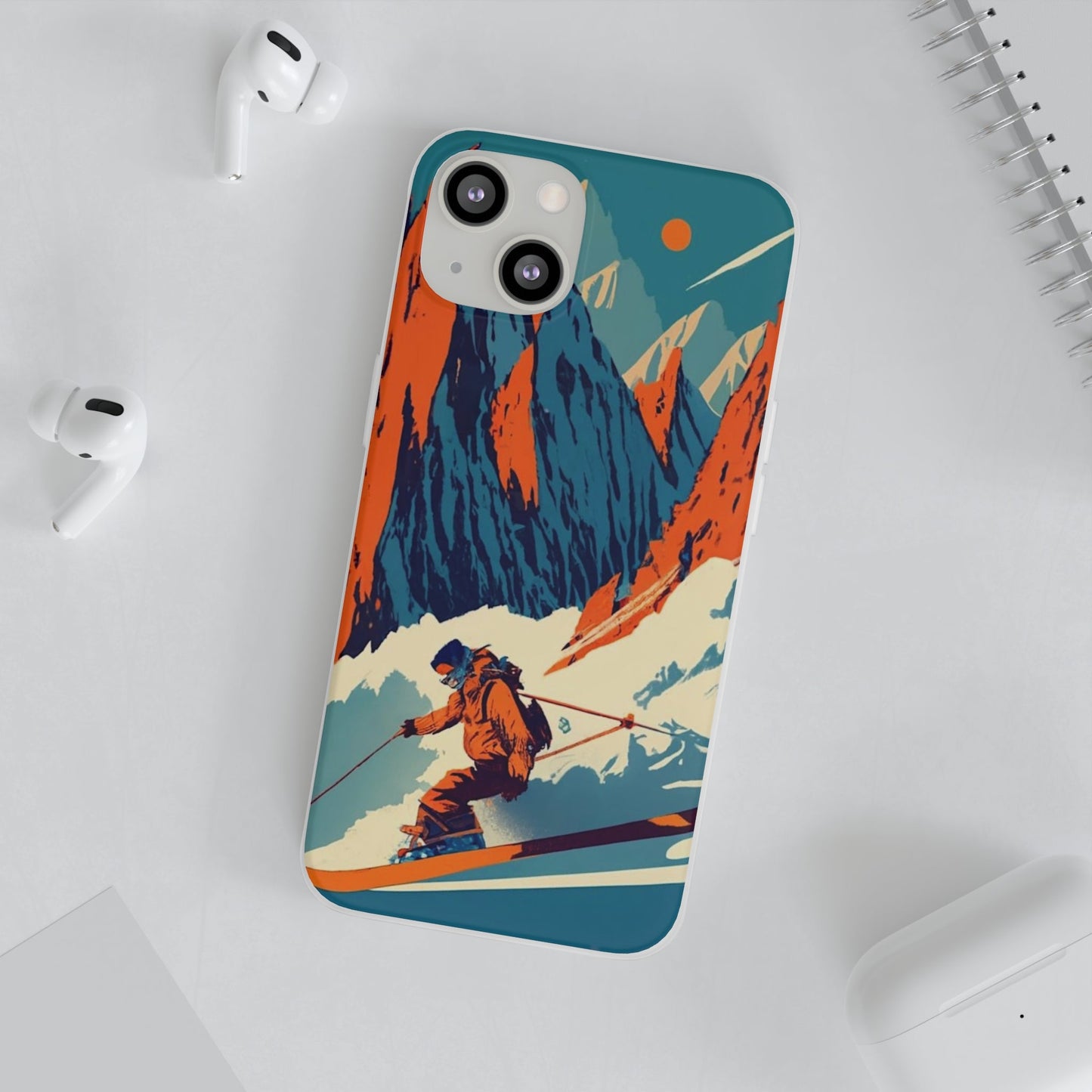 Skiing Flexi Case - Colorwink