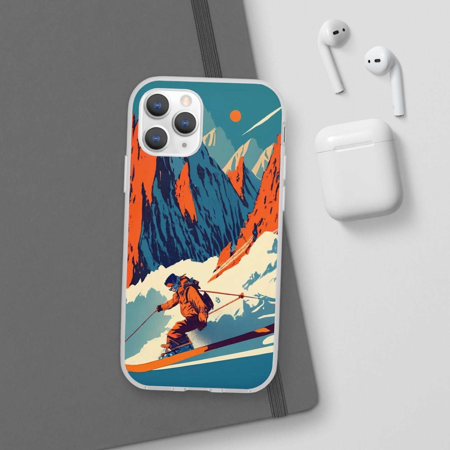 Skiing Flexi Case - Colorwink