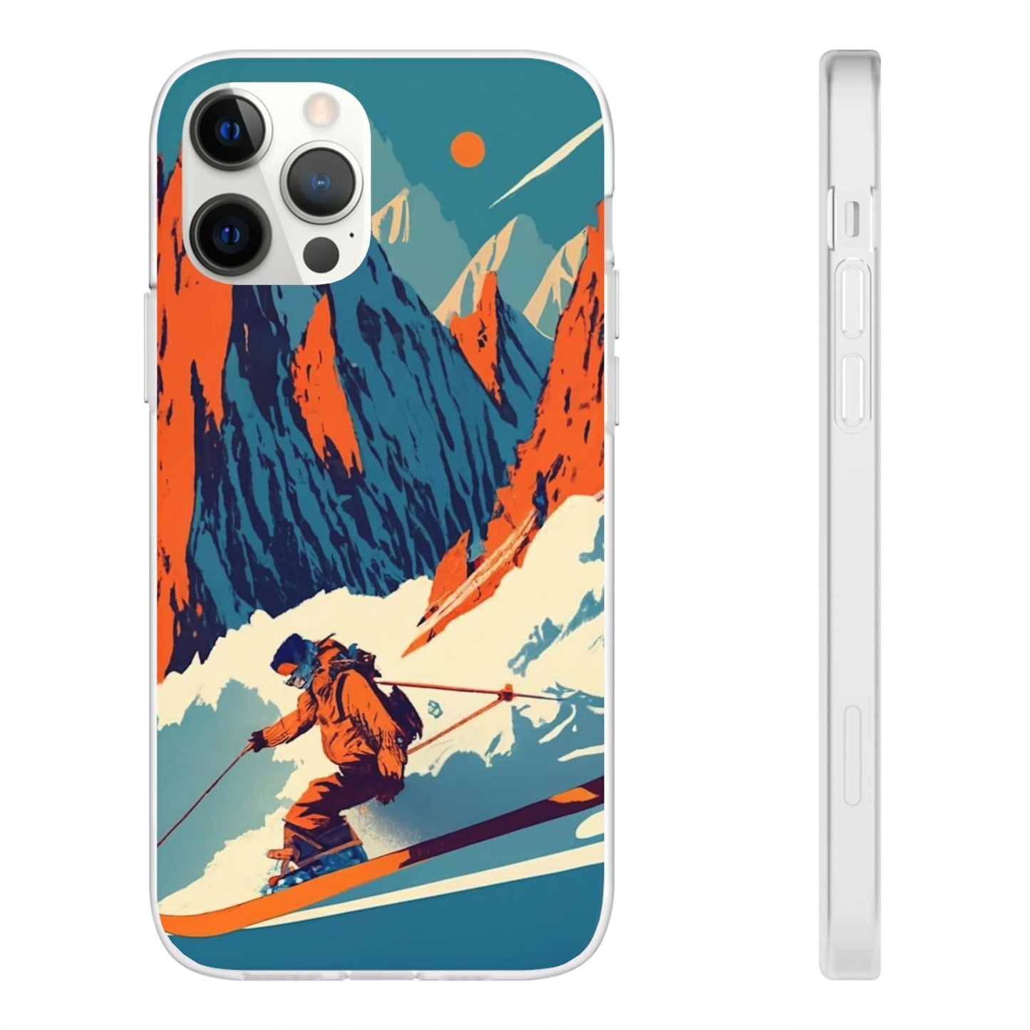 Skiing Flexi Case - Colorwink