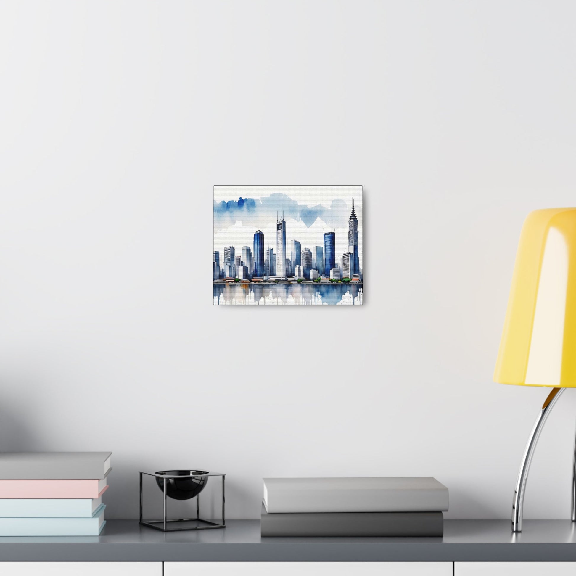 Skyscraper Skyline Art Canvas - Colorwink