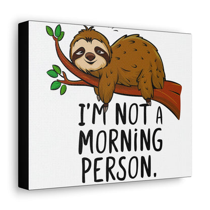 Sloth Mood Canvas - Colorwink