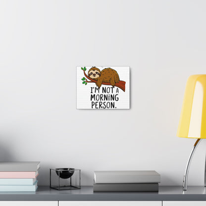 Sloth Mood Canvas - Colorwink