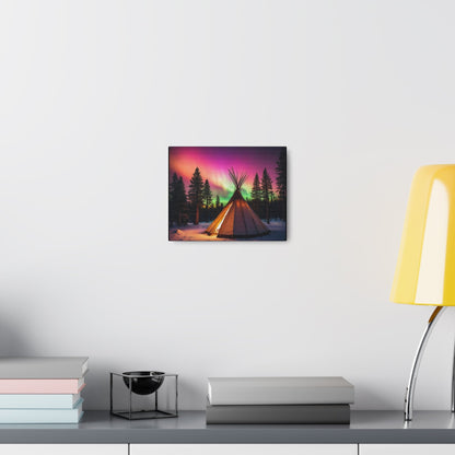 Snow Lights Art Canvas - Colorwink