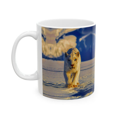 Snow Puma Coffee Mug - Colorwink