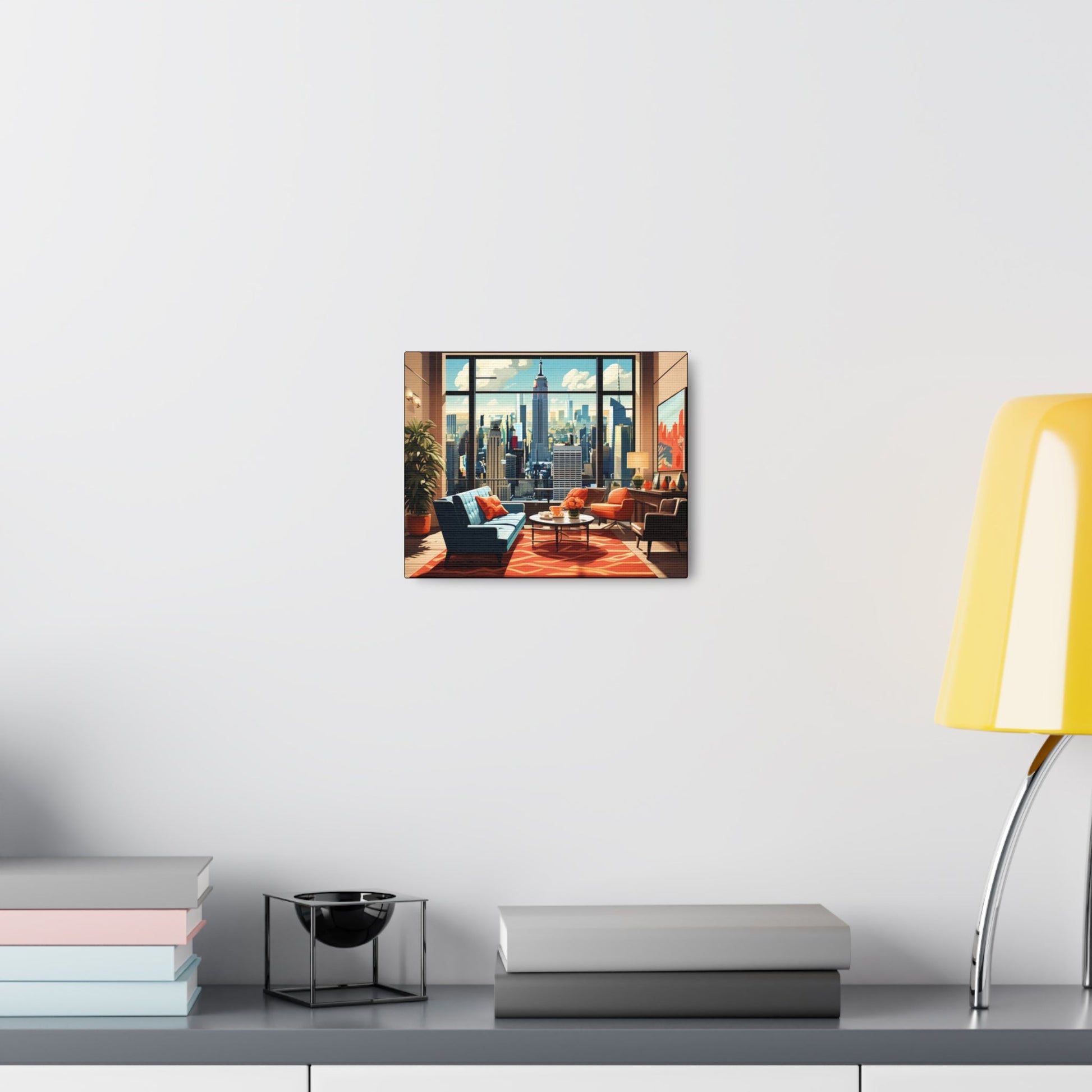 Studio Apartment City View Canvas - Colorwink