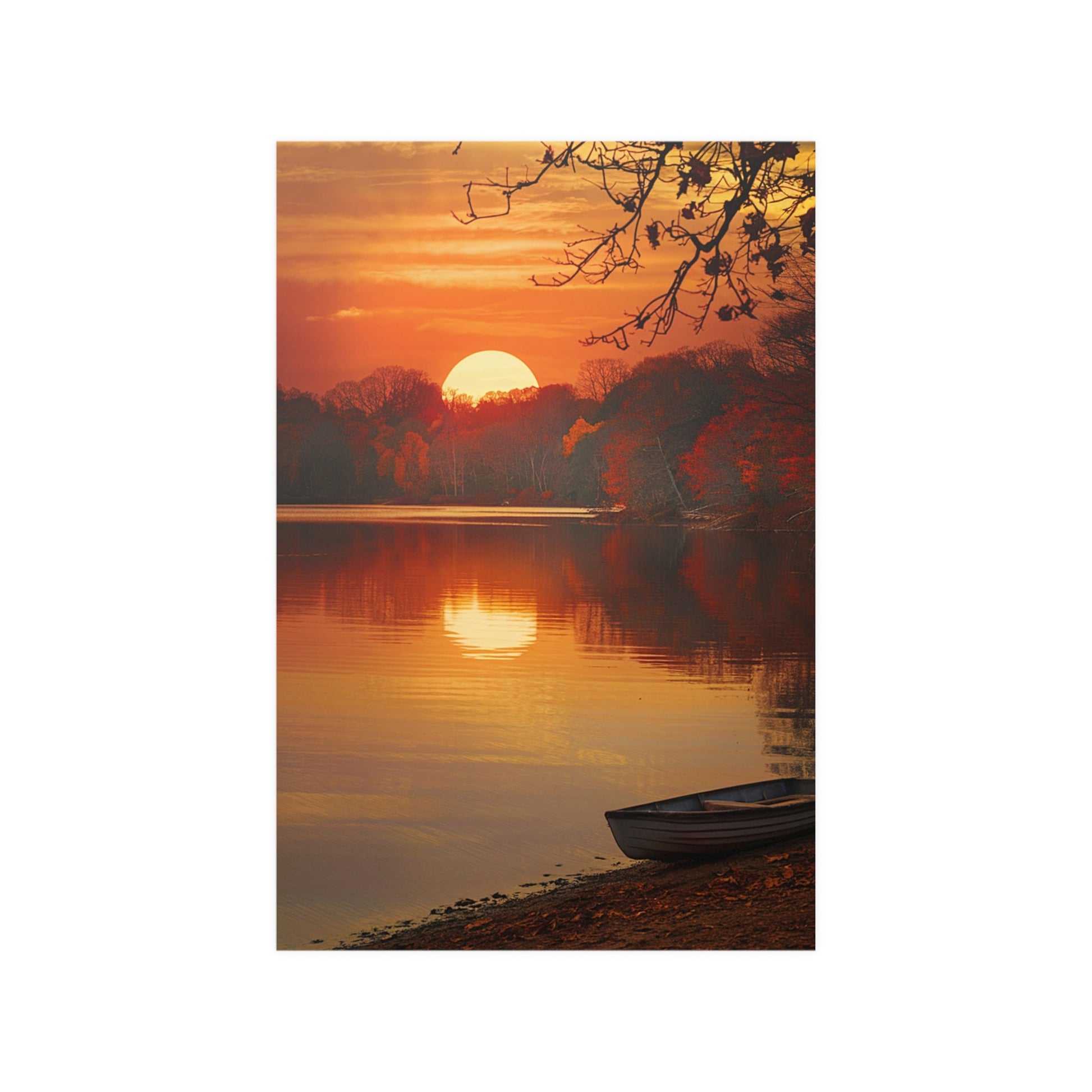 Sunrise Reflection Poster - Colorwink