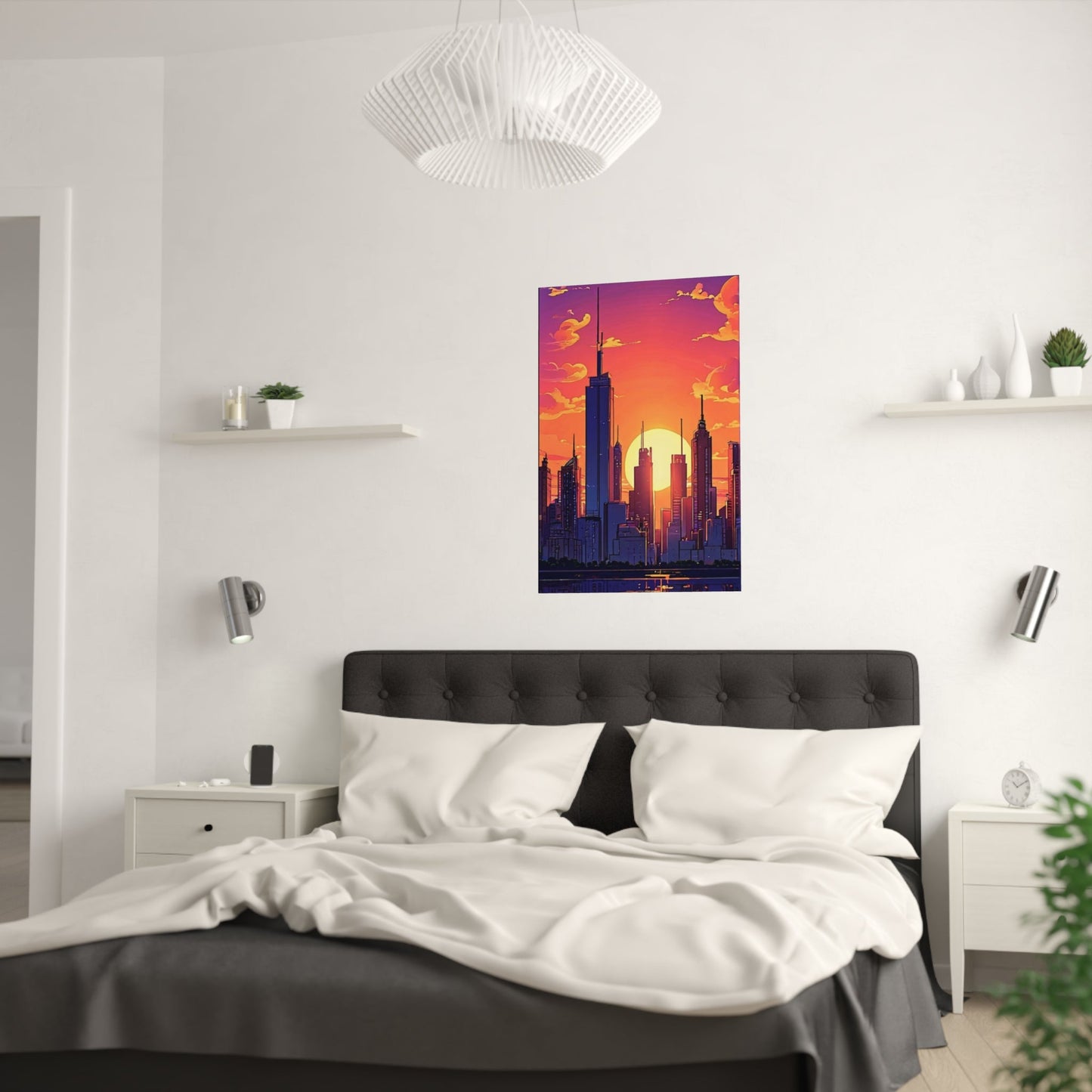 Sunset Cityscape Poster - Colorwink