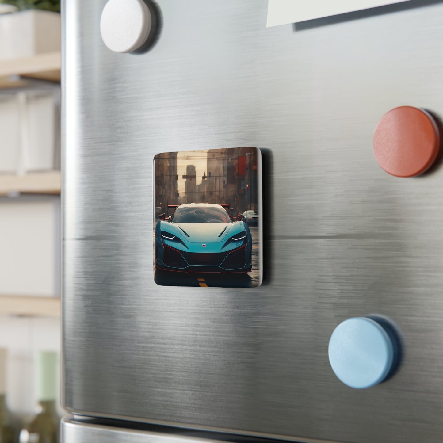 Super Car Fridge Magnet - Colorwink