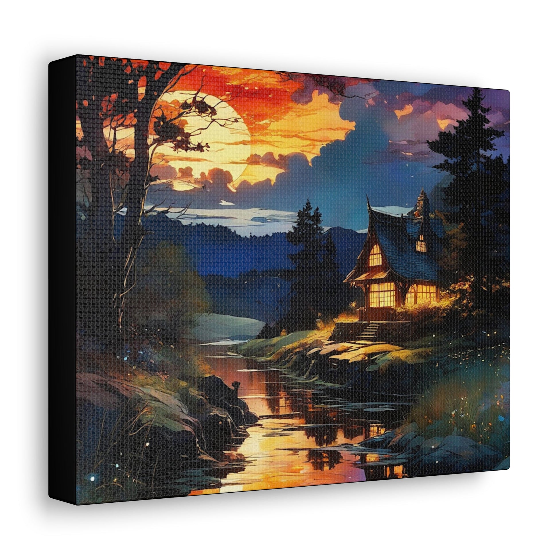 Sweet Home Oil Paint Art Canvas - Colorwink