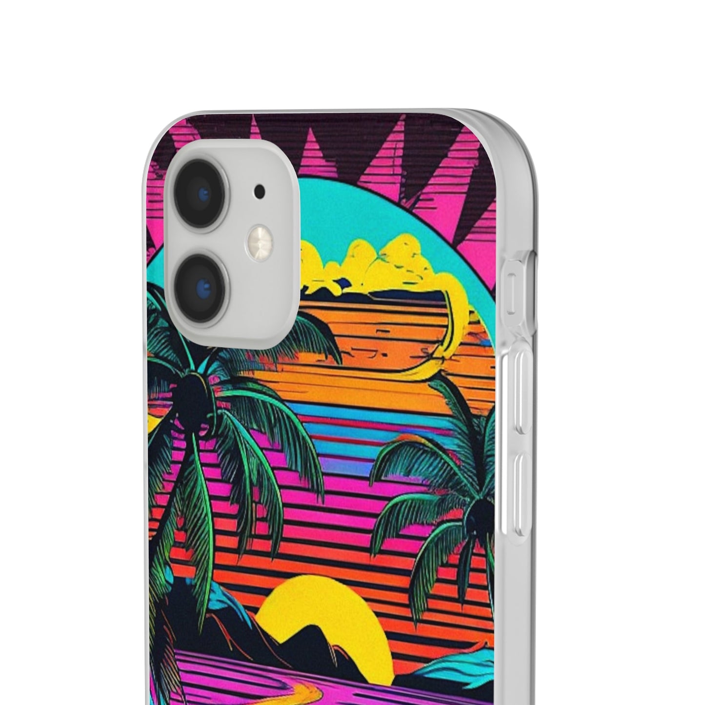 Synthwave Shoreline Flexi Case - Colorwink