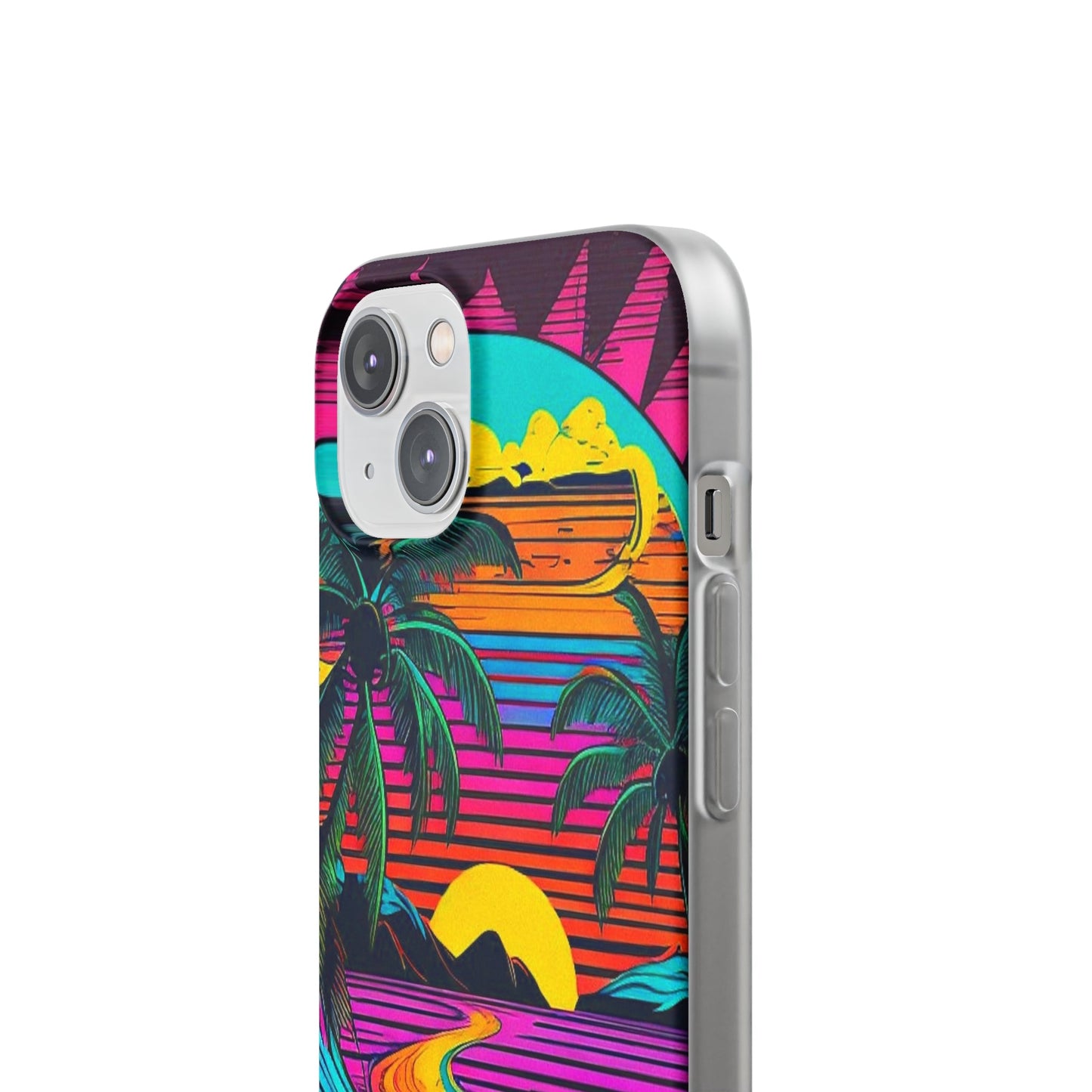 Synthwave Shoreline Flexi Case - Colorwink