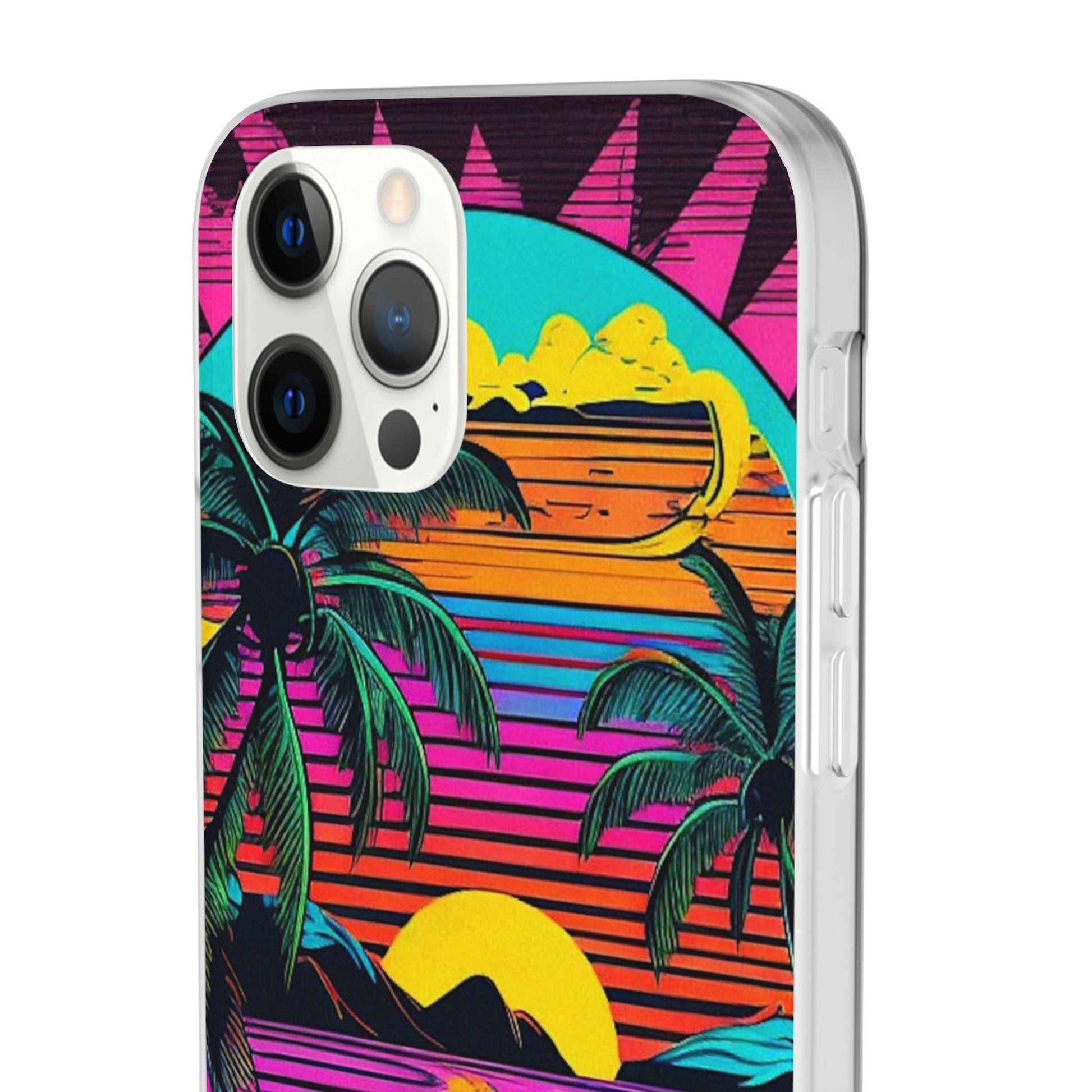 Synthwave Shoreline Flexi Case - Colorwink