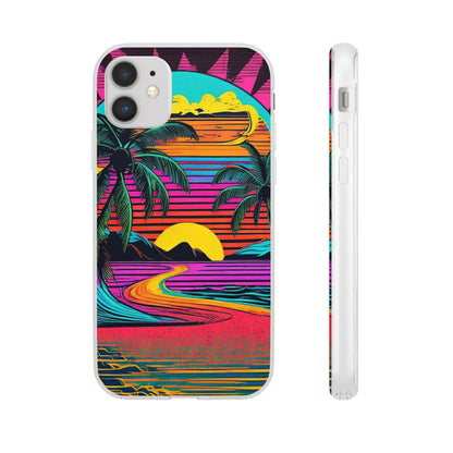 Synthwave Shoreline Flexi Case - Colorwink