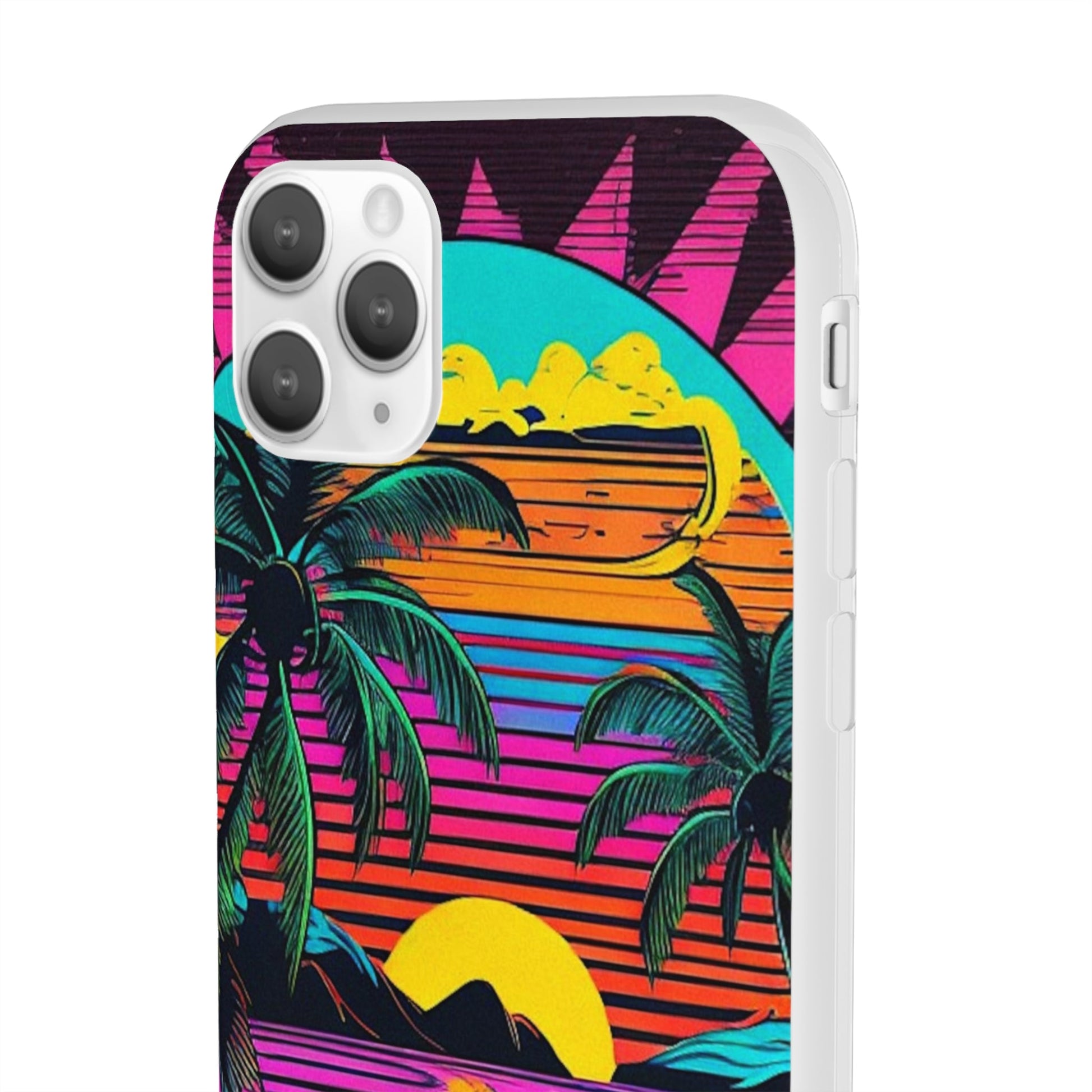 Synthwave Shoreline Flexi Case - Colorwink