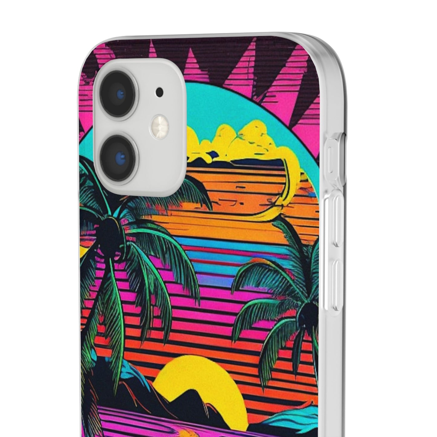 Synthwave Shoreline Flexi Case - Colorwink