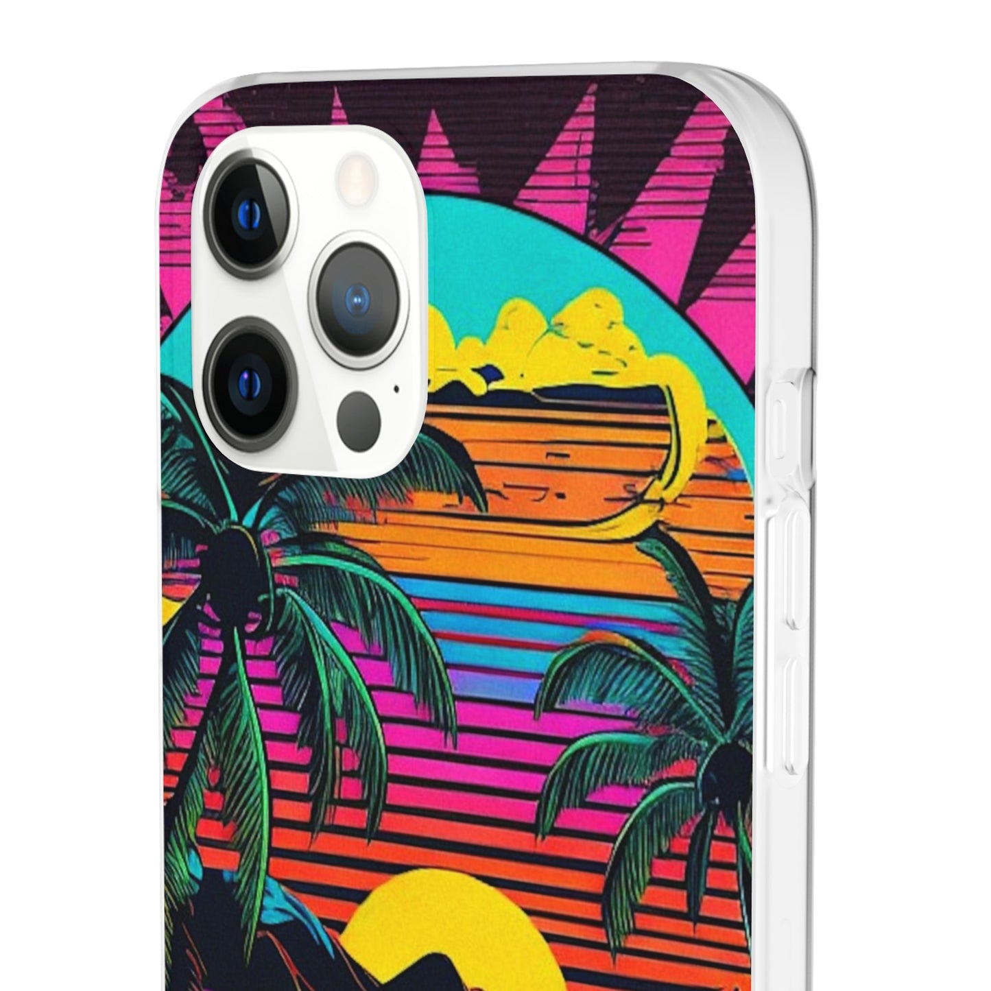 Synthwave Shoreline Flexi Case - Colorwink