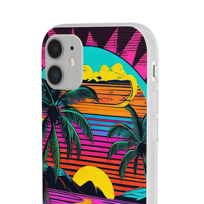 Synthwave Shoreline Flexi Case - Colorwink