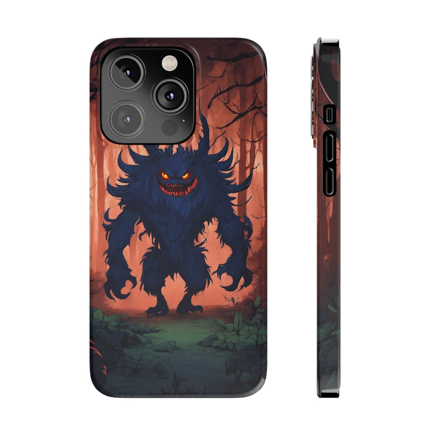 Terrifying Monster Slim Phone Case - Colorwink