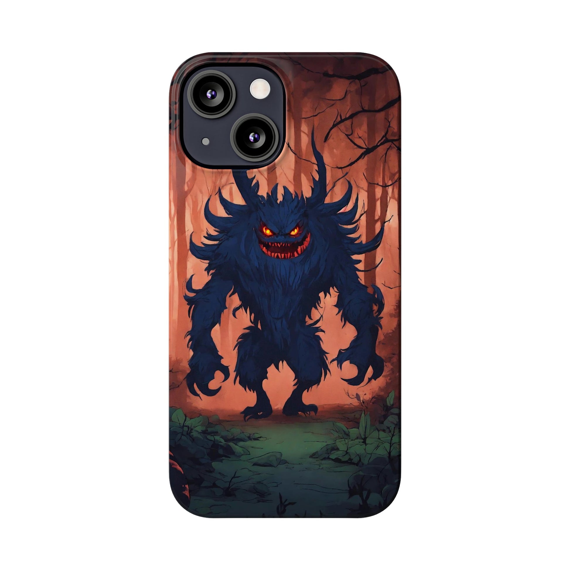 Terrifying Monster Slim Phone Case - Colorwink