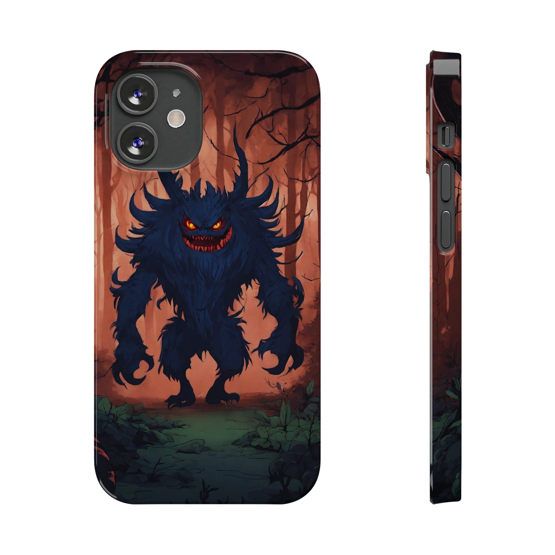 Terrifying Monster Slim Phone Case - Colorwink