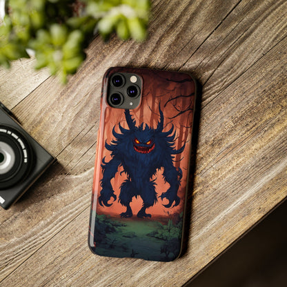 Terrifying Monster Slim Phone Case - Colorwink