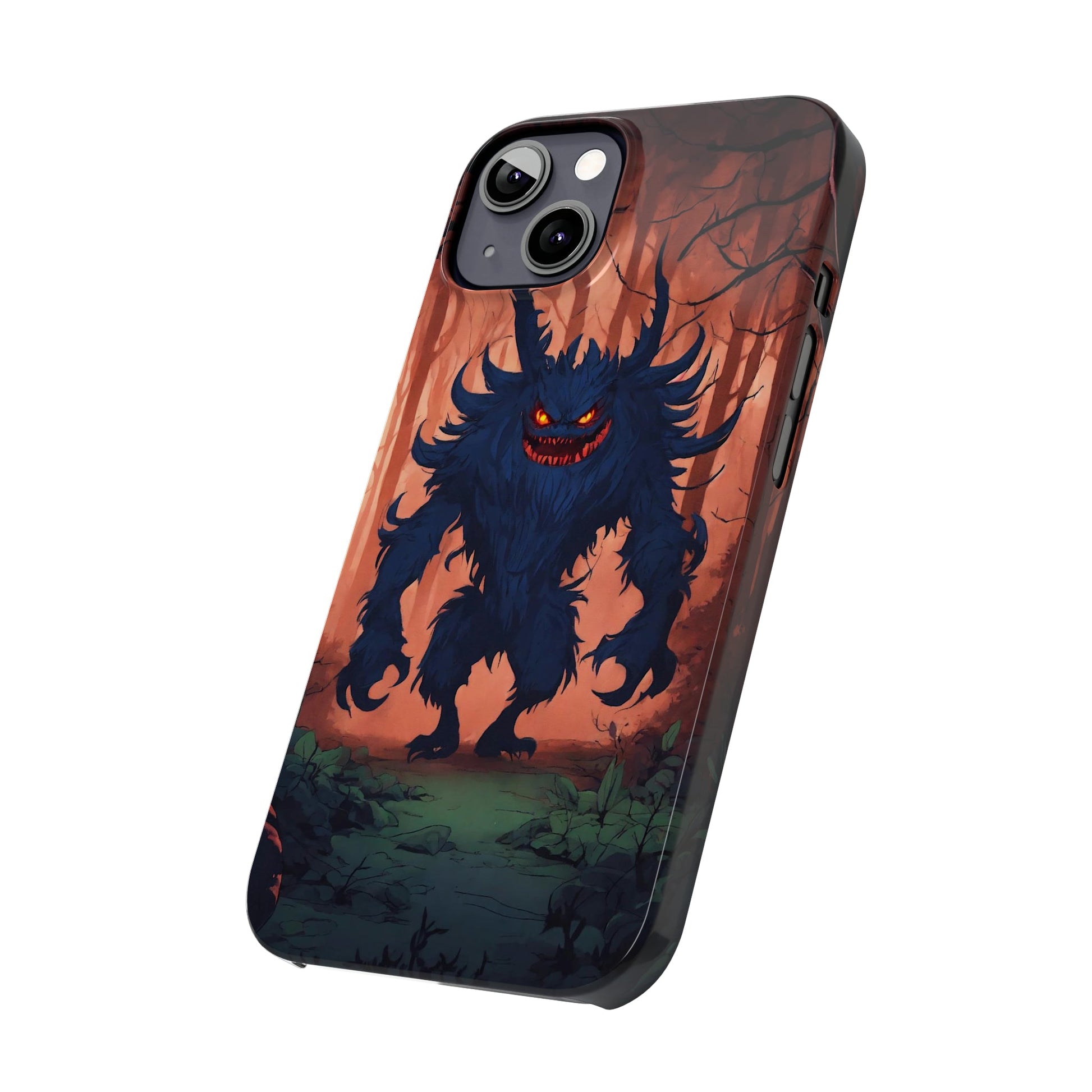 Terrifying Monster Slim Phone Case - Colorwink