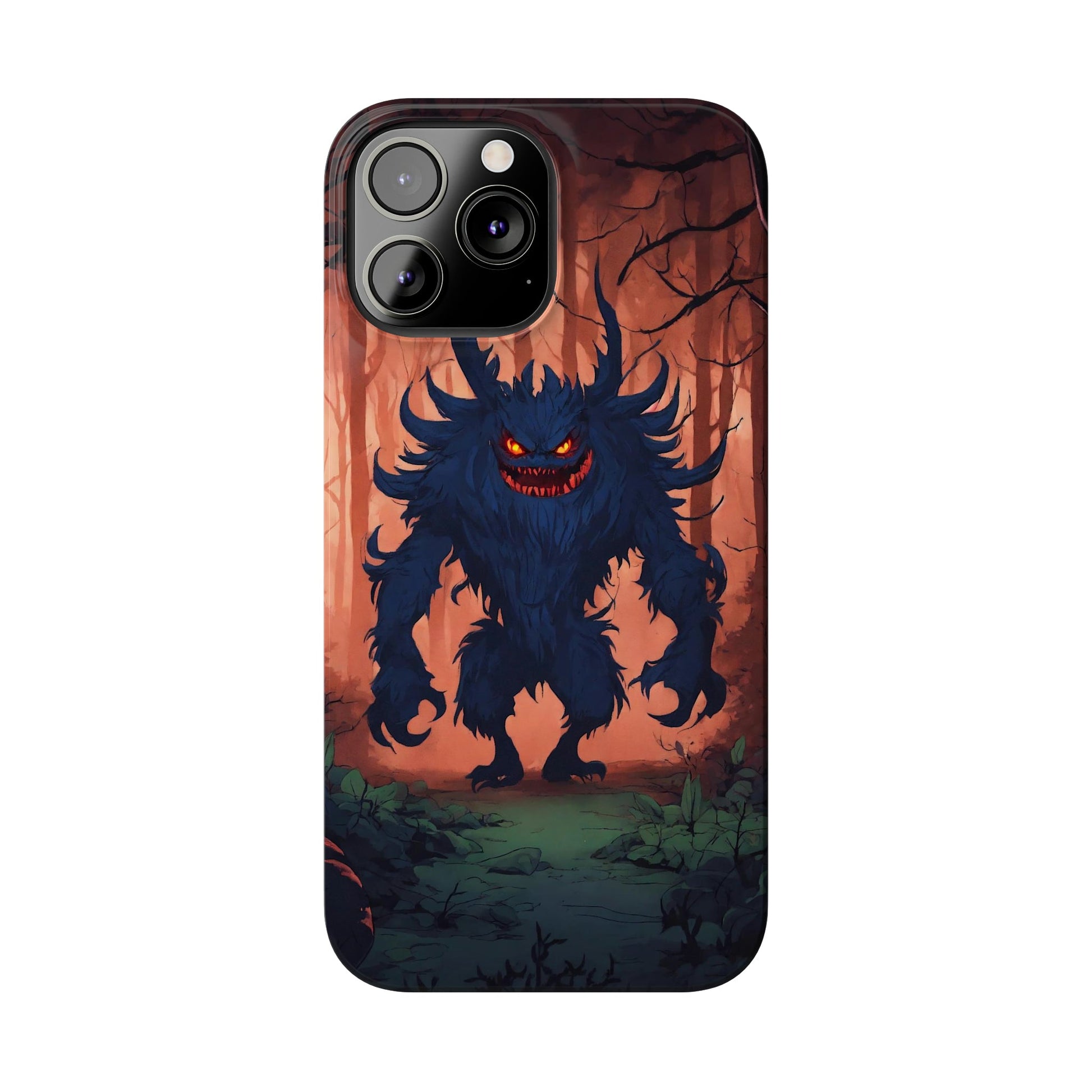 Terrifying Monster Slim Phone Case - Colorwink