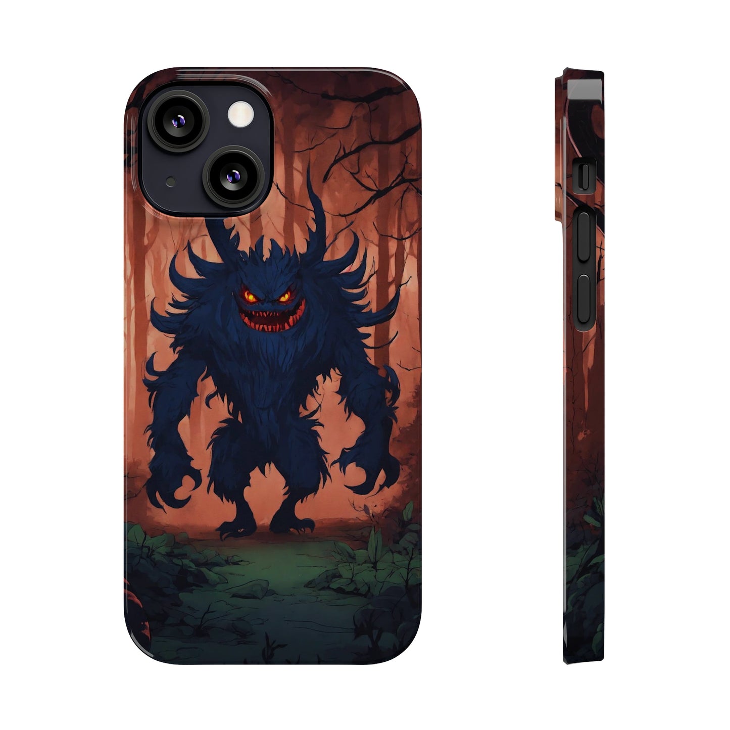 Terrifying Monster Slim Phone Case - Colorwink