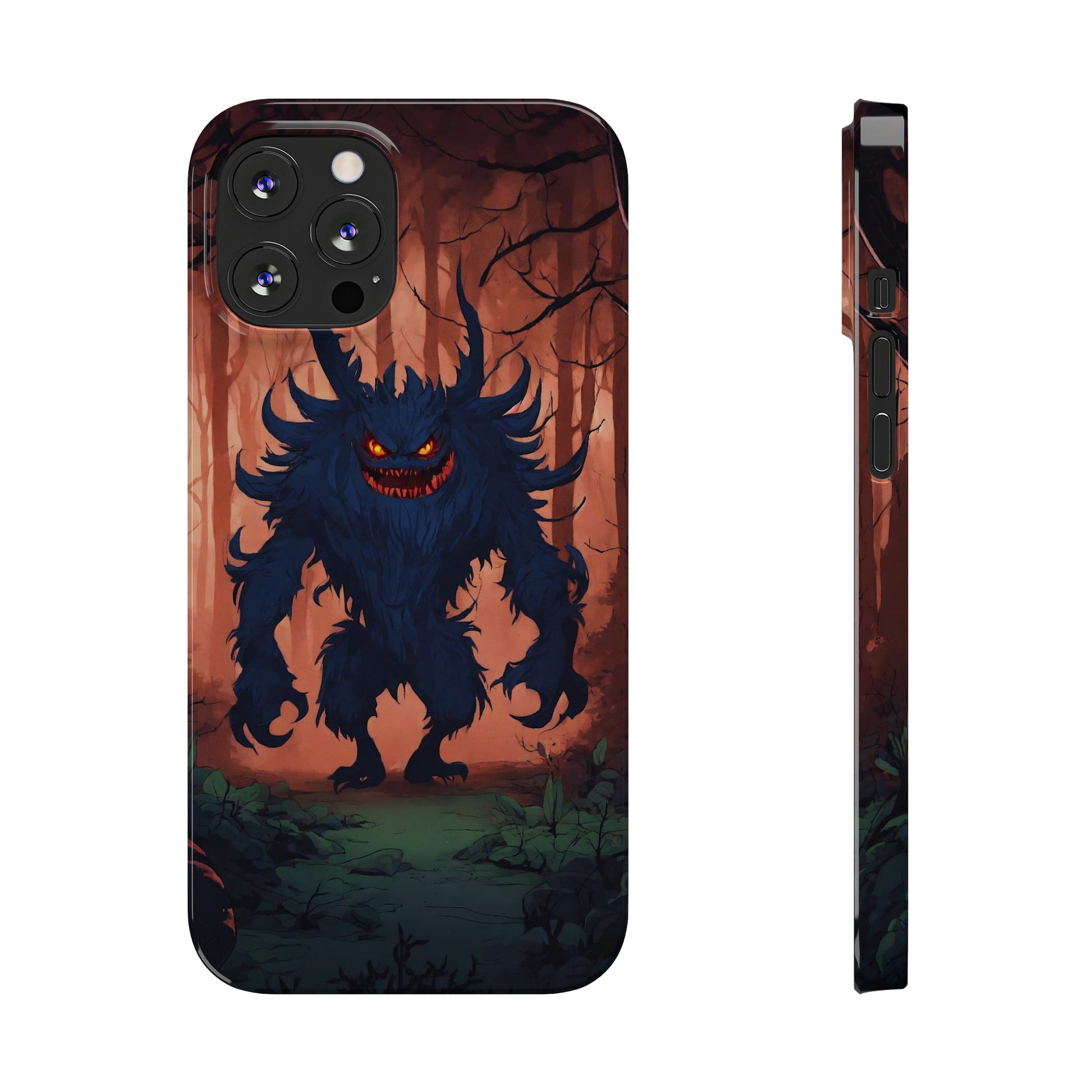 Terrifying Monster Slim Phone Case - Colorwink