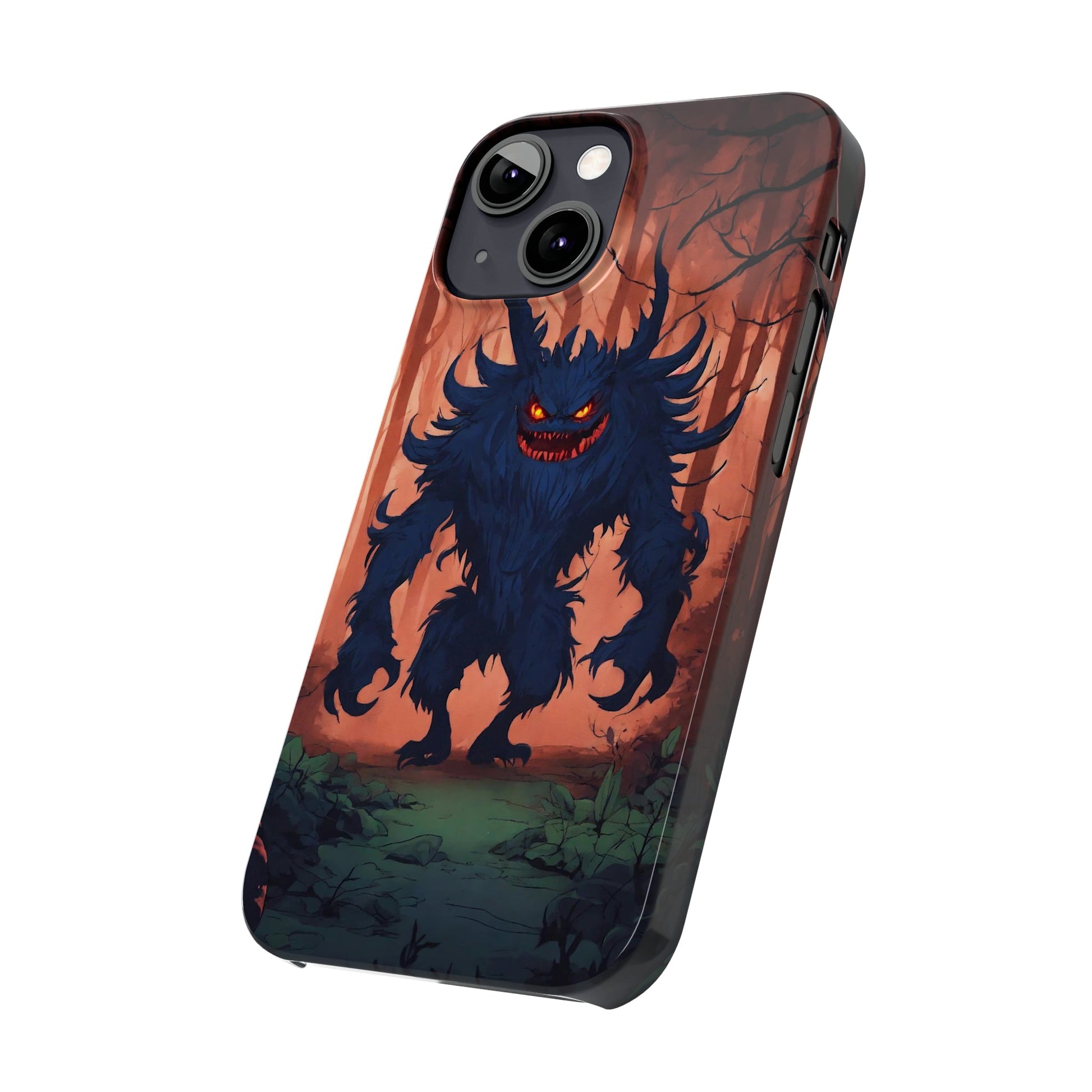 Terrifying Monster Slim Phone Case - Colorwink