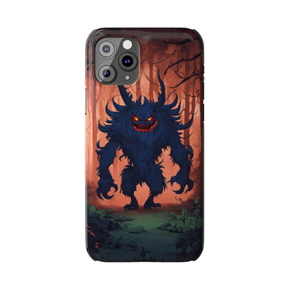 Terrifying Monster Slim Phone Case - Colorwink