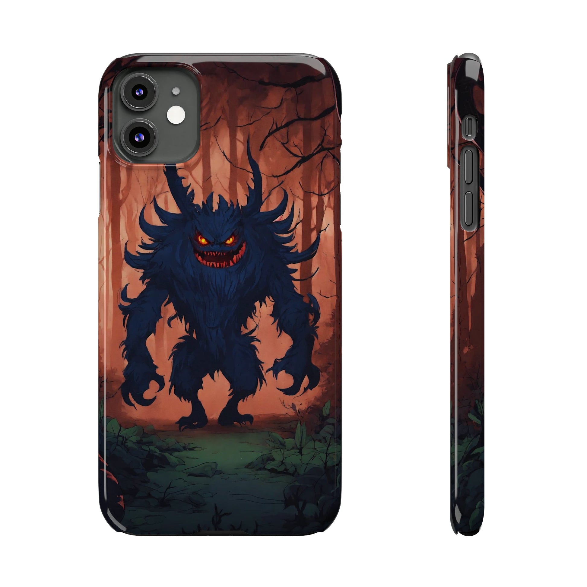 Terrifying Monster Slim Phone Case - Colorwink