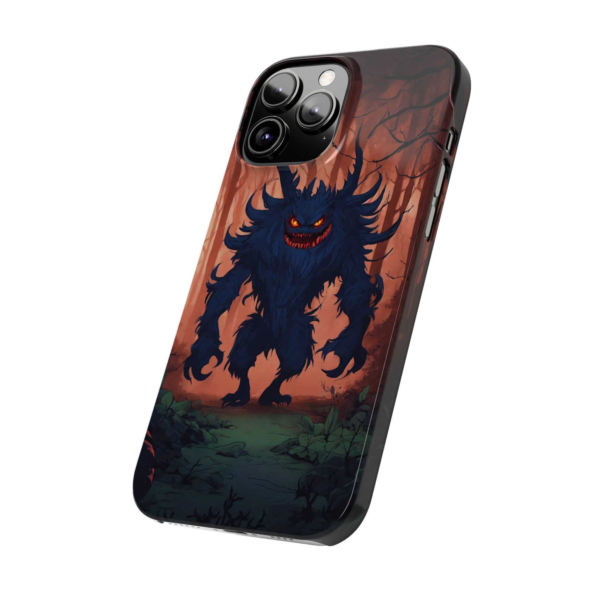 Terrifying Monster Slim Phone Case - Colorwink