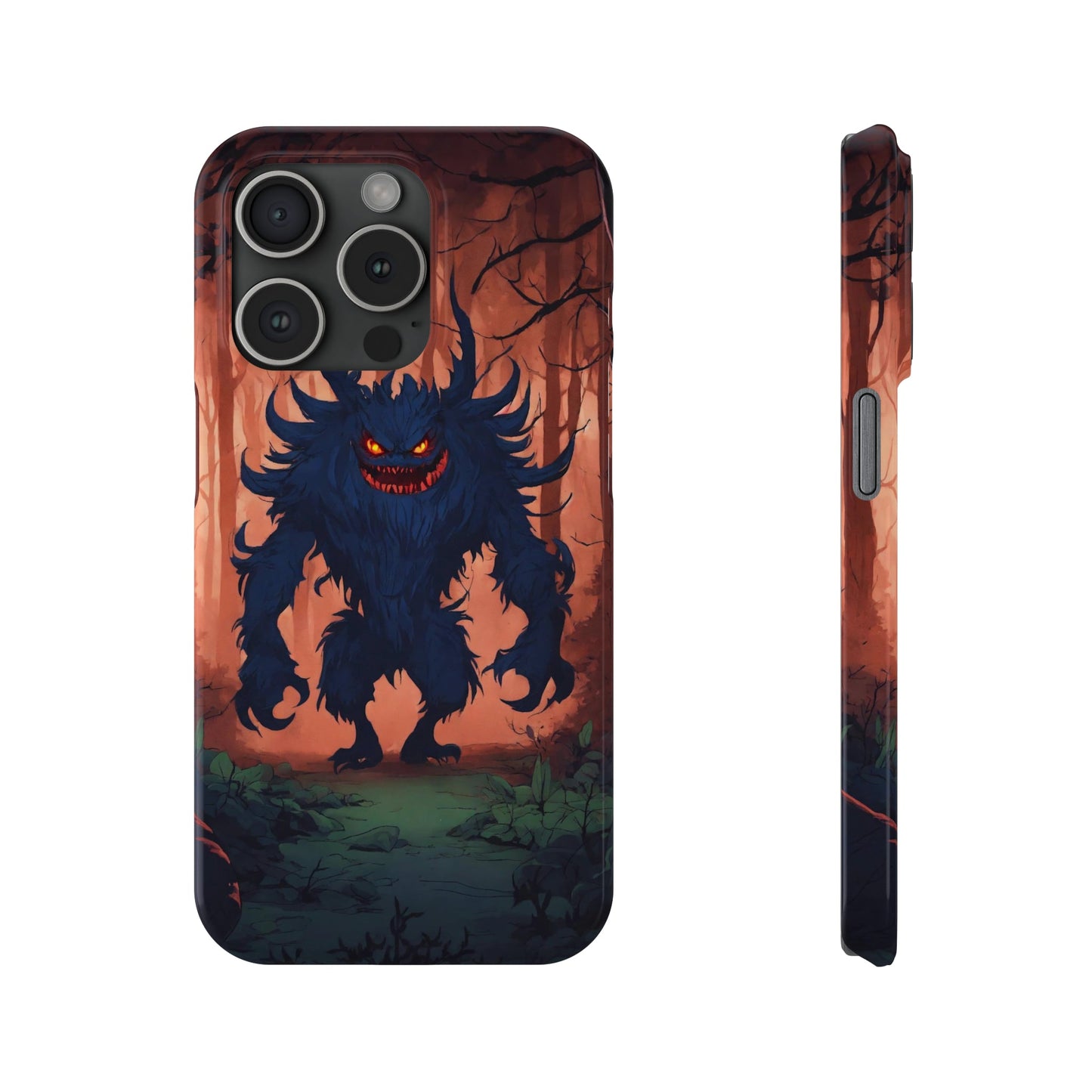 Terrifying Monster Slim Phone Case - Colorwink