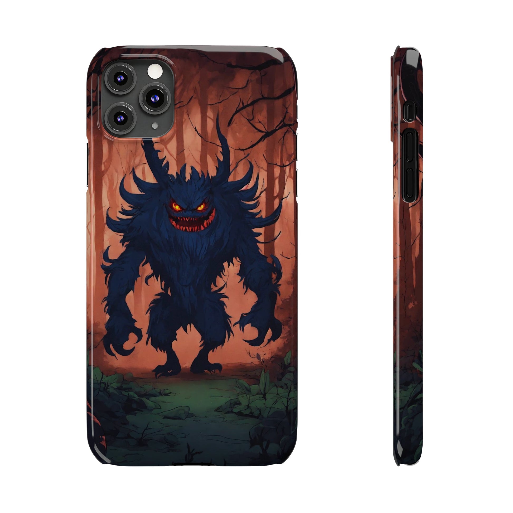 Terrifying Monster Slim Phone Case - Colorwink