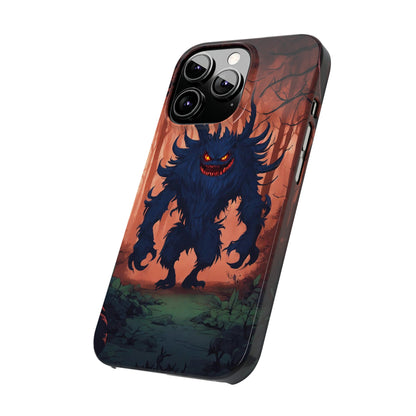 Terrifying Monster Slim Phone Case - Colorwink