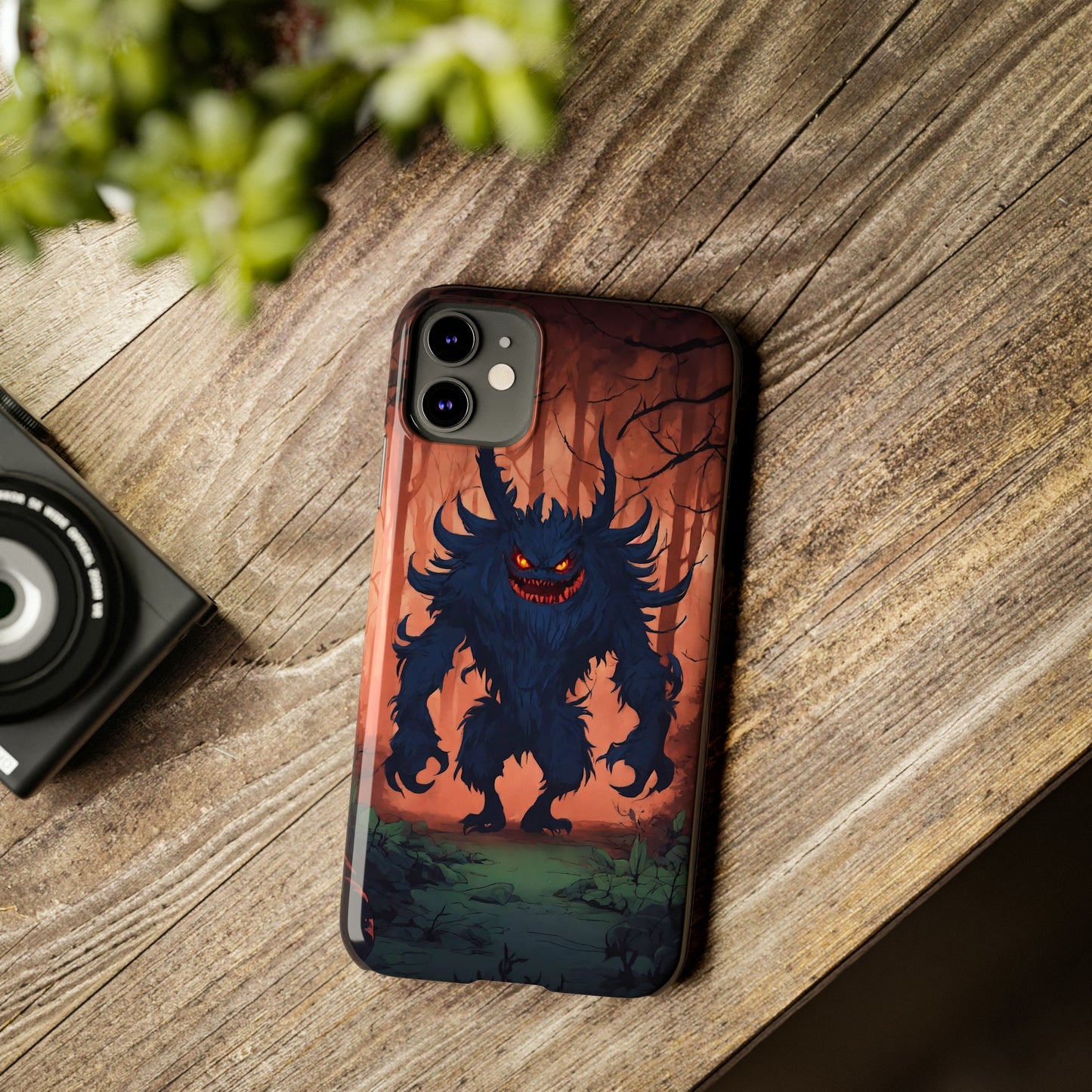 Terrifying Monster Slim Phone Case - Colorwink