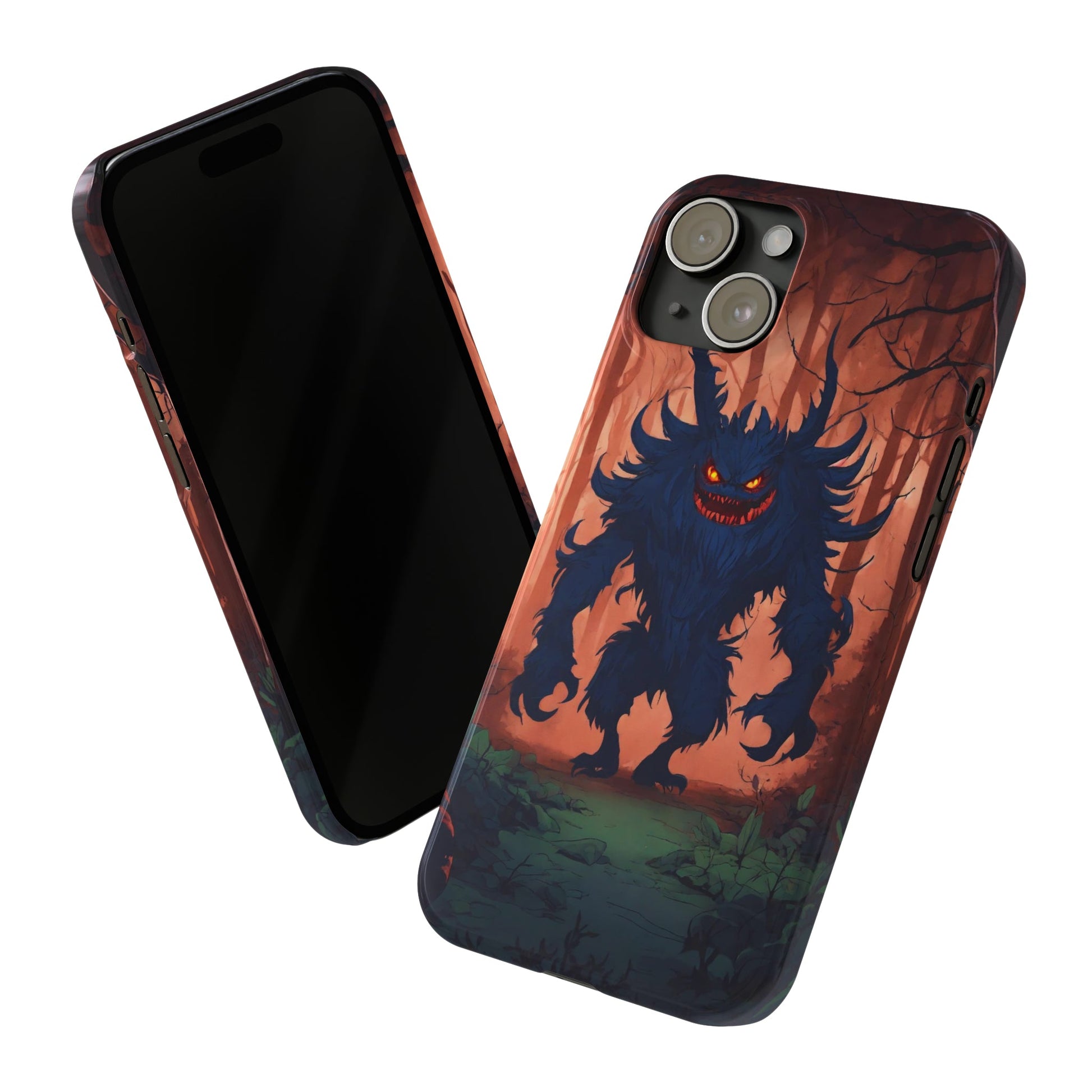 Terrifying Monster Slim Phone Case - Colorwink