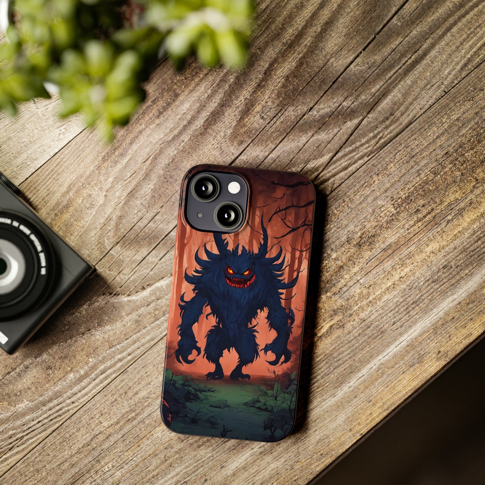 Terrifying Monster Slim Phone Case - Colorwink