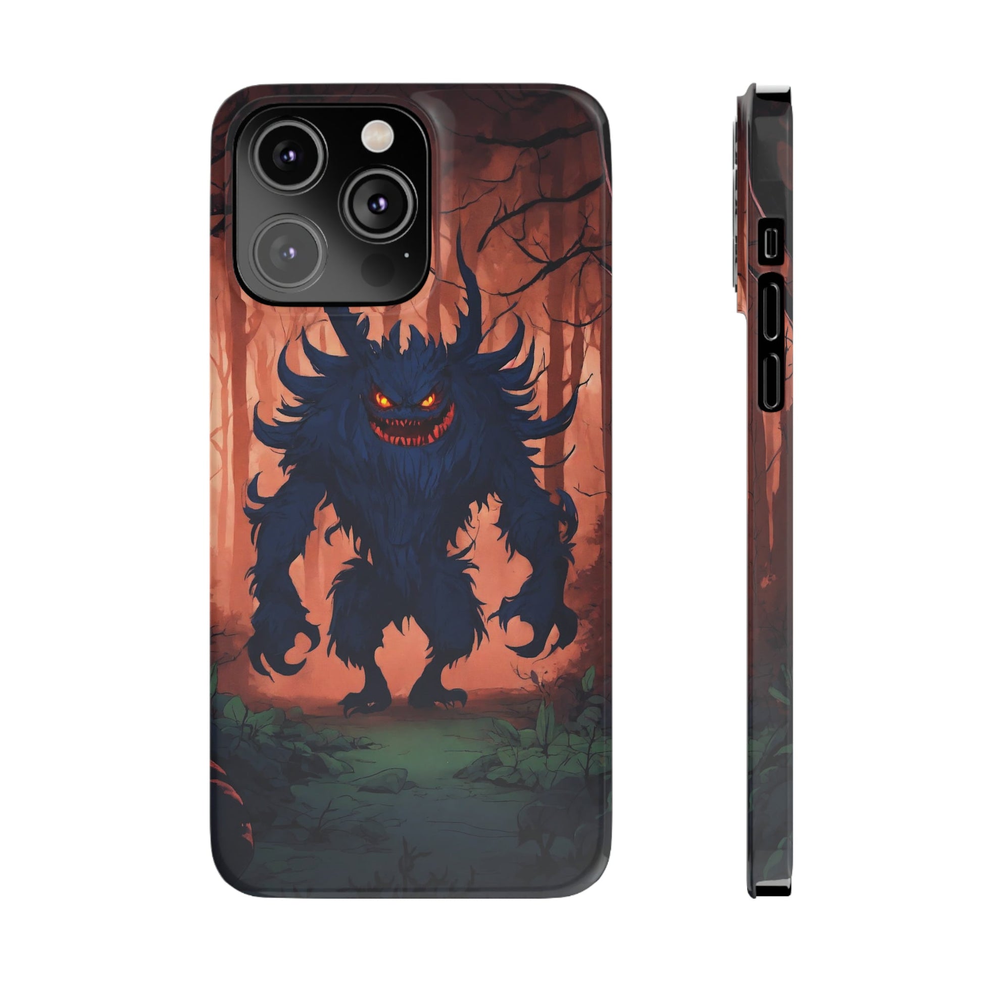 Terrifying Monster Slim Phone Case - Colorwink