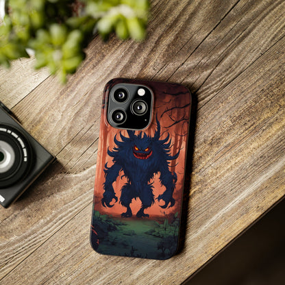 Terrifying Monster Slim Phone Case - Colorwink