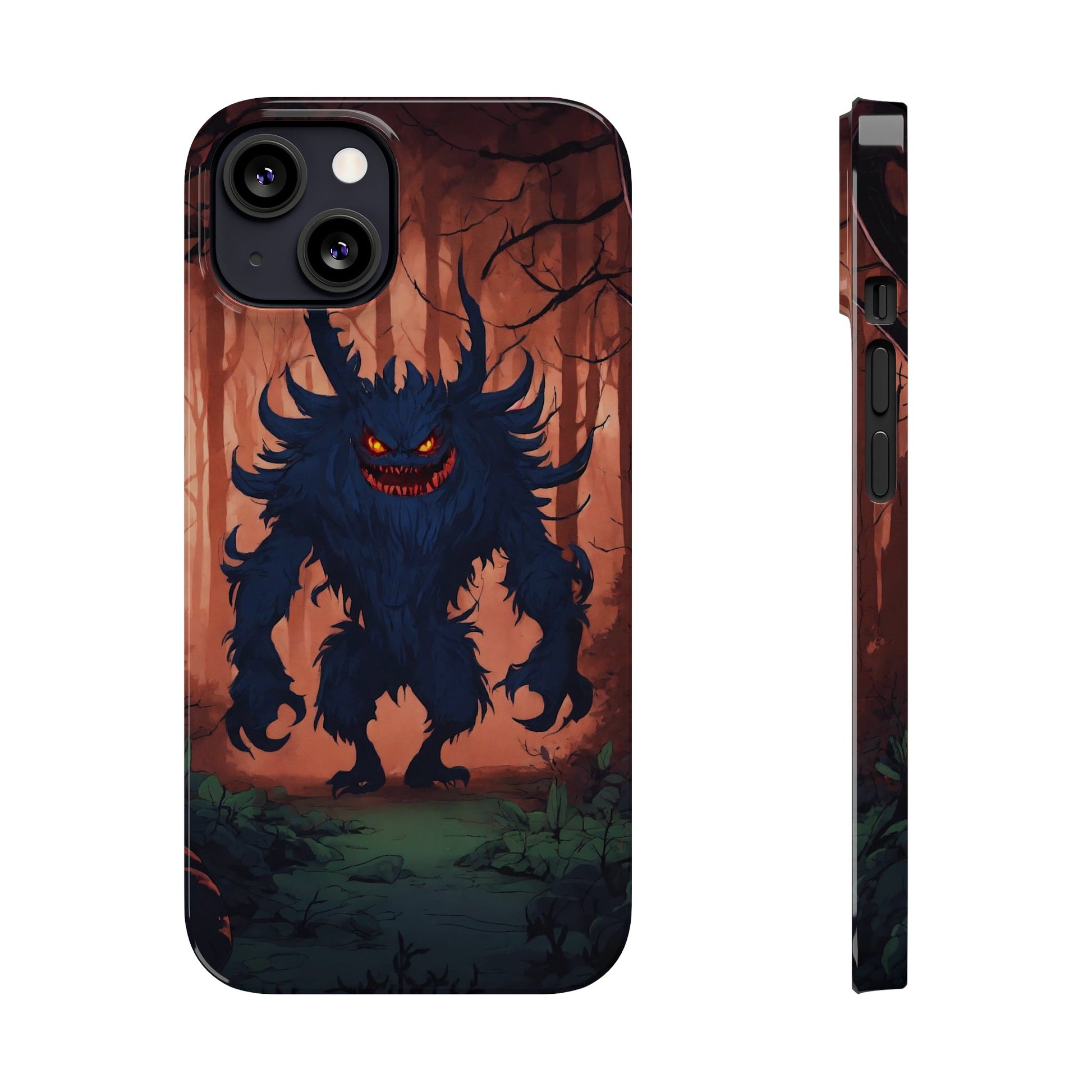 Terrifying Monster Slim Phone Case - Colorwink